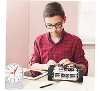 SOIMISS Math Clock Model Educational for Students Clock Teaching Prop with Three Hand Linkage Early Learning Telling Tool for Parent Interaction and Eye Hand Coordination Training
