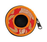 SOIMISS Meditation Bell Box Handmade Cotton Cloth Compact Storage Pouch with Nepal Pattern for Secure and Convenient Cymbal Bell Carrying