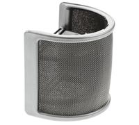 SOIMISS Metal Double Microphone Pop Filter with Foam and Mesh Windscreen Elastic Band Microphone Protector for Vocal Recording Reduces Pops Wind Noise and Breath Sounds