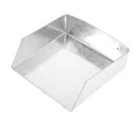 SOIMISS Metal Rain Gutter Downspout Connector with Splash Block Compact Iron Rainwater Collector for Corner Installation Durable Grey Downspout Filter for Efficient Water Flow Management
