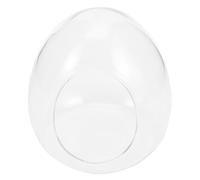 SOIMISS Micro Landscape Glass Terrarium Bottle for DIY Moss Plants, Small Egg-shaped Ecological Container 9.5x11.5cm, Glass Plant Decor for Indoor Gardening