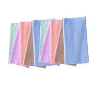 SOIMISS Microfiber Makeup Remover Cloth 10Pcs Set, Coral Fleece 25X25Cm Square Towels, Soft and Quick Dry for Women’S Facial Care at Home and-The-Go Random Colour