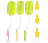 SOIMISS Milk Bottle Cleaner Pacifier Cleaning Brush for Newborn Accessories 3pcs Sponge Brush for Home Outdoor Use