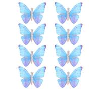 SOIMISS Mini Butterfly Hair Clips Not Easy to Deform 8pcs for Women and Stainless Steel Material Keep Hair Day for Party and Birthday