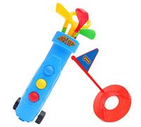 SOIMISS Mini Golf Club with Large Portable Trolley Bag Lightweight Golf Clubs for Indoor Outdoor Play Promotes Hand Eye Coordination and Healthy Sports Activities Random Color