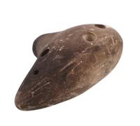 SOIMISS Mini Ocarina Decorative Ceramic Instruments Tiny Ocarina Ceramic Wind Instruments Dark Brown Clay