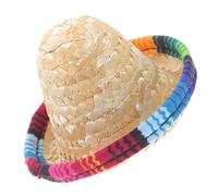 SOIMISS Mini Straw Hat for Wine Bottles Dolls and Pets Reusable Party Decoration Accessory Cute Small Mexican Style Cap for Birthday Wedding Bridal Shower Shower Engagement and Anniversary