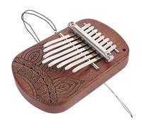 SOIMISS Mini Thumb Piano Kalimba with Delicate Patterned Design - Small Fingertip Instrument Producing Pleasant Natural Sounds for Family Music Making and Outdoor Play
