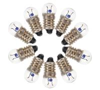 SOIMISS Miniature Screw Base Light Bulbs Compact Sturdy Glass and Alloy 2.5v 0.3a 50 Pcs Mini LED Bulbs Random Color for Electrical Experiments Educational Use