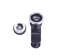 SOIMISS Mobile Phone Lens Kit with Wide Angle Macro Fisheye Lenses High-definition Glass Clip Smartphones Portable Silver Camera Attachment for Clear Close-ups and Expanded Field of View