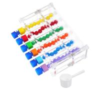 SOIMISS Montessori Rainbow Color Sorting Test Tube Counting Kit Stem Educational Fine Motor Skills Development for Early Learning and Interaction