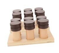 SOIMISS Montessori Wooden Sensory for Olfactory Barrel Smell Training Educational Plaything Preschool Learning Aid for Boys