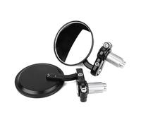 SOIMISS Motorcycle Rearview Mirrors Pair for Handlebars Rotatable Black Side Mirrors with Clear Glass Lens for Enhanced Day and Night Visibility Easy Installation for Motorbike Safety
