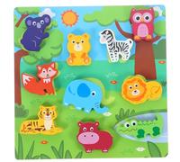 SOIMISS Multicultural Wooden Puzzle for Early Education Non Toxic Learning Puzzle Enhances Concentration Imagination and Hand Eye Coordination Development