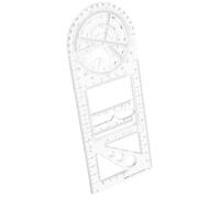 SOIMISS Multifunctional Geometric Ruler Set Versatile Drawing Template for Students Professionals Lightweight Office Supply for Accurate Measurement Design for Art Geometry Projects