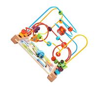 SOIMISS Multifunctional Wooden Bead Maze Educational Cognitive Intelligence for Smooth Beads for Finger Flexibility Early Learning and Safe Materials