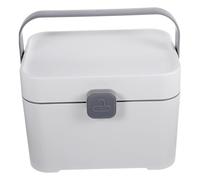 SOIMISS Multilayer Medicine Storage Box Large Capacity First Aid Organizer with Multiple Compartments Portable Desktop Container for Home and Travel Use