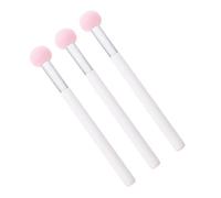 SOIMISS Mushroom Head Concealer Makeup Sponge 3pcs Pink with White Handle, Portable Nbr Latex Cosmetic Puff for Face Foundation Application, Travel-friendly Beauty Tools for Women