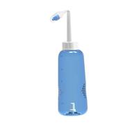 SOIMISS Nasal Rinse Bottle Includes 2 Nozzles 500ml Plastic One-button Control and Water Flow Control for Effective Sinus Wash, Suitable for Adults and Children in Home Use