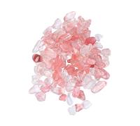 SOIMISS Natural Pink Crystal Pebbles for Fish Tank Gravel Aquarium Landscaping Decorative Stones for Potted Plants and Garden Pathway