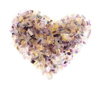 SOIMISS Natural Polished Fluorite Gravel Rocks 200g Tumbled Crystal Chips for Home Decor and Vase Filler, Resistant to Wear and Will Not Produce Debris