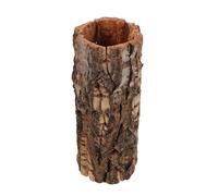 SOIMISS Naturalistic Hollow Tree Trunk Hide for Aquarium and Vivarium Wooden Reptile Log Hideout with Moisture Control and Space-efficient Design for Snakes and Lizards