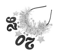 SOIMISS New Year Headband 2026 with Star Design Lightweight Festival Hair Accessory for Dance and Party Gatherings
