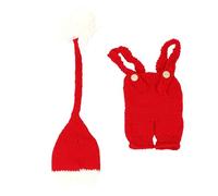 SOIMISS Newborn Photography Hat and Costume for Babies, Red Wool and Cotton Material, and Comfortable, for Daily Wearing and Memorable Photo Shoots