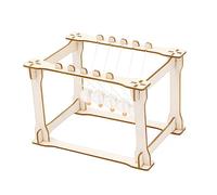 SOIMISS Newton's Cradle Balance Balls Educational Science for DIY Physical Science Experiment Prop Portable Desktop Physics Model Demonstrating Momentum and Energy Conservation