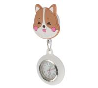 SOIMISS Nurses Fob Watch with Delicate Cartoon Design Featuring a Lightweight Quartz and Metal Construction, Easy to See the Time, a Hanger Pocket Watch for Health Care Nurses