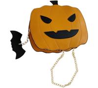 SOIMISS Orange Pumpkin-shaped Pu Shoulder Bag for Women and Ladies