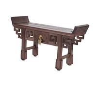 SOIMISS Oriental Solid Wood Display Stand Bonsai Pedestal for Buddha Statue Vase Home Office Decorative Shelf Multi-use Wooden Base for Plants Crafts and Small Fish Tanks
