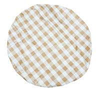 SOIMISS Outdoor Plaid Table Cover Round Oilproof Picnic Tablecloth for Camping Garden Patio Dining with Wipe-clean Surface and Fade-resistant