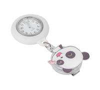 SOIMISS Panda Shaped Nurse Pocket Watch Clip on Quartz Alloy