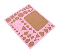 SOIMISS Paper Quilling Template Kit with Multi-Shape Crafting Support Including Circle, Square, and Heart Shapes, Plastic and Cork Material, 21x18cm, for Holiday Decor and Teaching