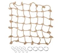 SOIMISS Parrot Climbing Net Hanging Rope Net for Birds Medium Size Hooks, Wear-resistant Thick Cotton Rope Hammock Suitable for Cage and Play, Bird Cage Climbing for Parrots and Small Pets
