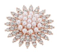 SOIMISS Pearl Brooch Scarf Clip Women's Elegant Chest Pin for Sweaters and Shawls Multi Functional Scarf Buckle