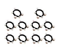 SOIMISS Pearl Hair Rings Set 10Pcs Elastic Hair Bands Ponytail Holders for Women and Korean Style