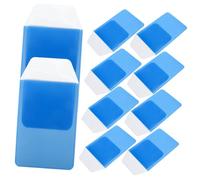 SOIMISS Pen Inserted Pouch and Pocket Protector Bags for Nurses and Doctors, Light Blue, 10pcs, Shirt Pocket Pen Organizer for Office and Clinical Use