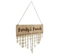 SOIMISS Perpetual DIY Wooden Calendar Hanging Board Birthday Reminder Wall Plaque for Family Friends Monthly Agenda Organizer Handmade Home Ornament for Office and Living Room Decor