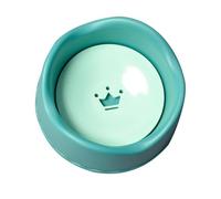 SOIMISS Pet Splash-proof Plastic Dog Water Bowl with No-drip Design, Green Puppy and Kitten Household Drinking Bowl, Lightweight Pet Accessory for Home Use