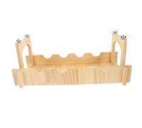 SOIMISS Pet Suspension Bridge Sturdy Wooden Small Pet Hamster Hideout for Guinea Pig Hamster