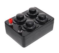 SOIMISS Physical Resistance Box Adjustable Variable Resistor Decade Box 0-9999 Ohm Electrical Teaching Instrument for Physics Education Science Experiment
