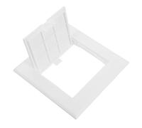 SOIMISS Plastic Access Panel Cover 100x100mm Hinged Service Door for Wall Plumbing Inspection Drywall Repair Panel White Indoor Use