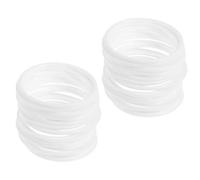 SOIMISS Plastic Dream Catcher Rings 30Pcs White Round Hoops 8.5Cm for DIY Craft Wall Decoration