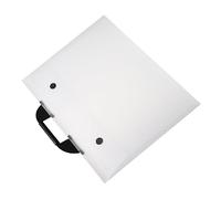 SOIMISS Portable A3 Art Portfolio Folder White Painting Bag for Art Students with Handheld Design Convenient Artwork Storage and Presentation Case for Artists