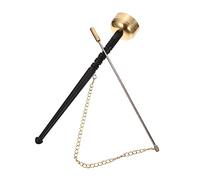 SOIMISS Portable Copper Yin Qing Traditional Buddhist Percussion Instrument for Temples Ancestral and Sound Healing Durable Design with Easy Grip Handle