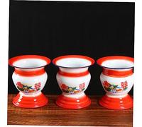 SOIMISS Portable Enamel Spittoon with High Foot Stand Durable Chinese Traditional Training Seat for Adults Lightweight and Compact Design for Convenient Use and Travel