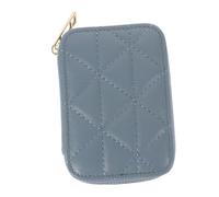 SOIMISS Portable Lipstick Holder Travel Makeup Bag with Mirror Durable Cowhide Storage Pouch for Organizing Lip Gloss for Women The Go
