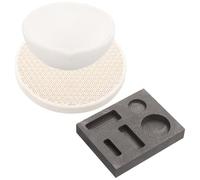 SOIMISS Portable Melting Crucible and Ingot Mold Set with Torch for Small Volume Gold Silver Copper Metal Crafting and Casting